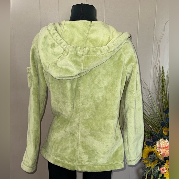 Kristen Blake • Green Thick Fleece Hooded Jacket - Picture 3 of 11